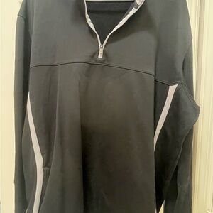 Nike Black and Gray Golf Pullover